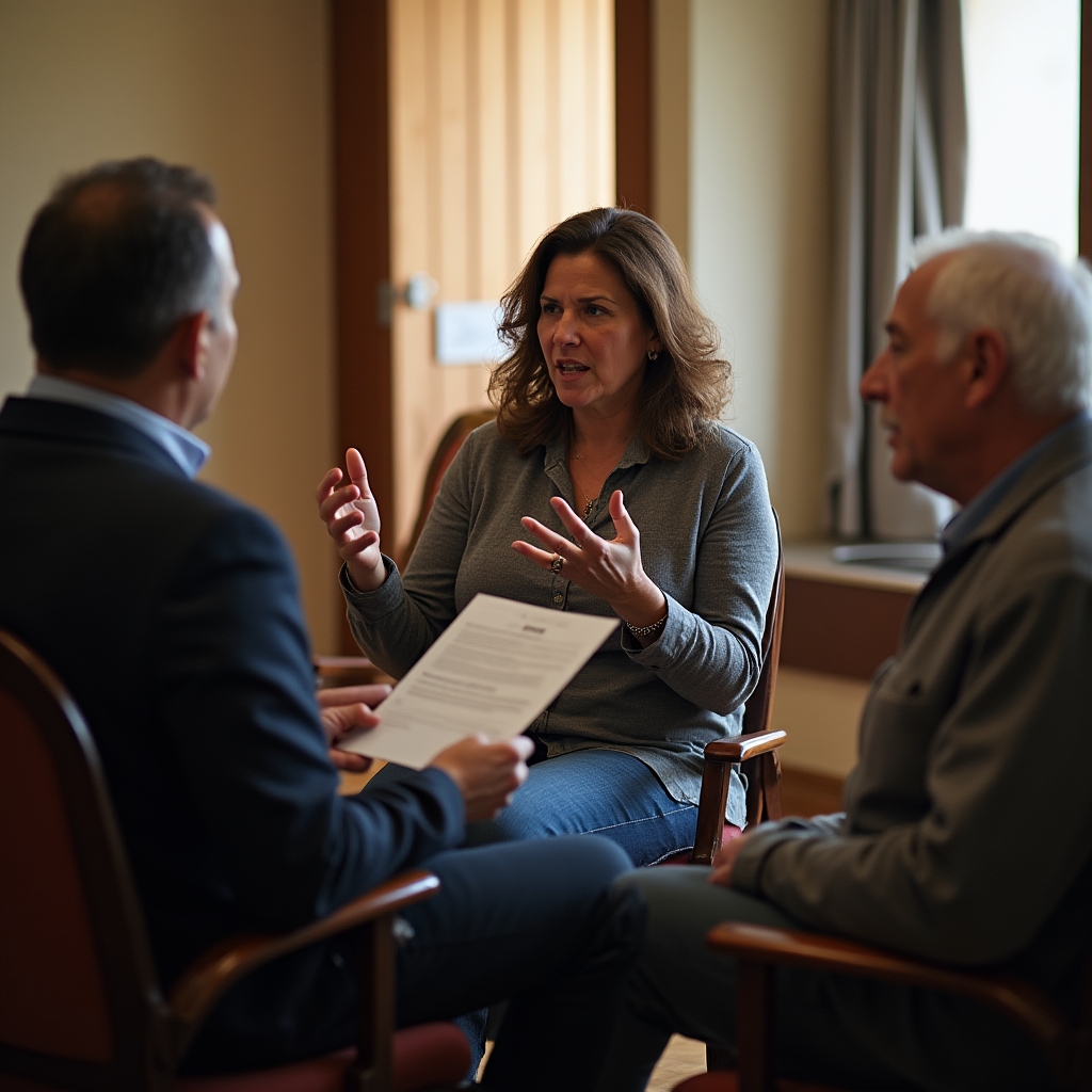 Community participants engaged in discussion during an educational session